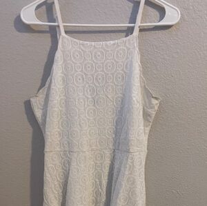 H&M Off-White Lace Mini Dress